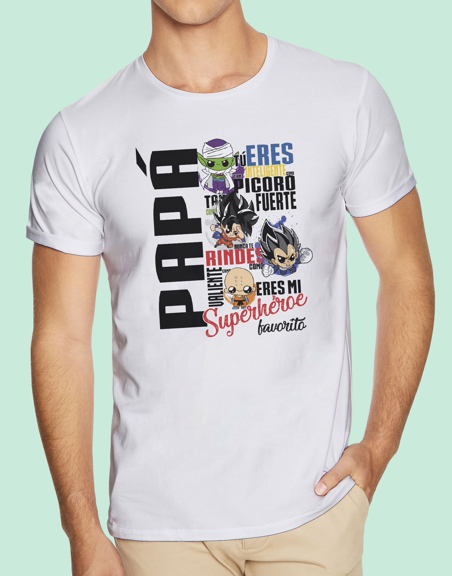CGN T TXXL Maglietta Papà Supereroe, 24 Messaggi D'amore Da Leggere Durante L'anno, Regalo Originale Per Il Papà