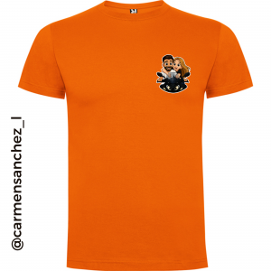 CARMENSANCHEZ_L CAMISETA Naranja Ruta por Estados Unidos